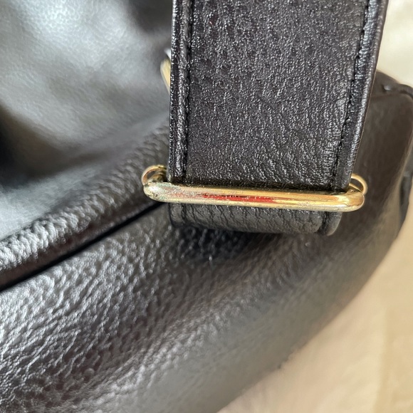 STEVE MADDEN LOGO BACKPACK BLACK w/Gold tone hardware Adjustable Straps - Picture 13 of 16